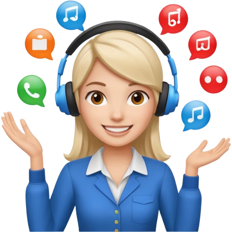 female digital marketer juggling all the responsibilities at bookeasy emoji