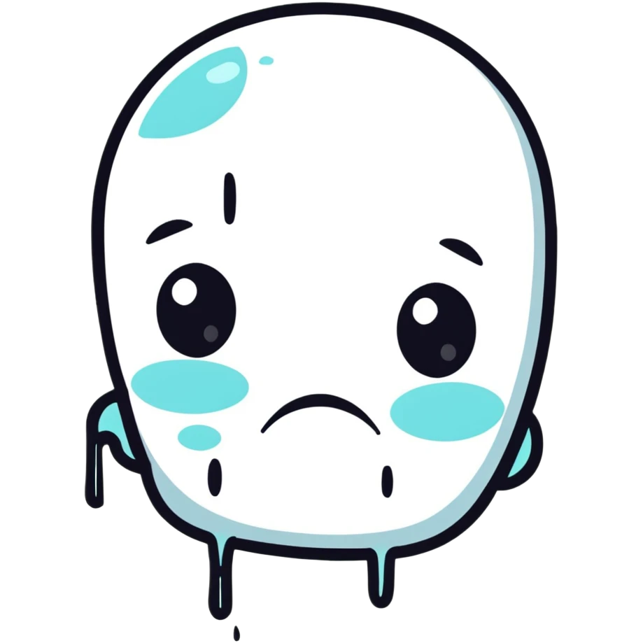 crying face with tears emoji