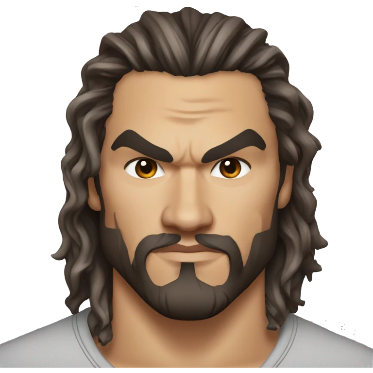 realistic jason momoa wearing tee emoji