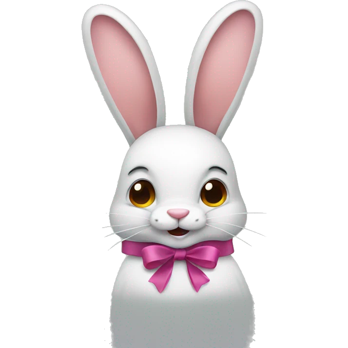 rabbit with ribbons emoji