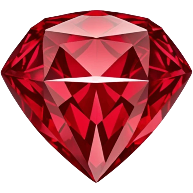Red diamond carved on its front "RED" emoji