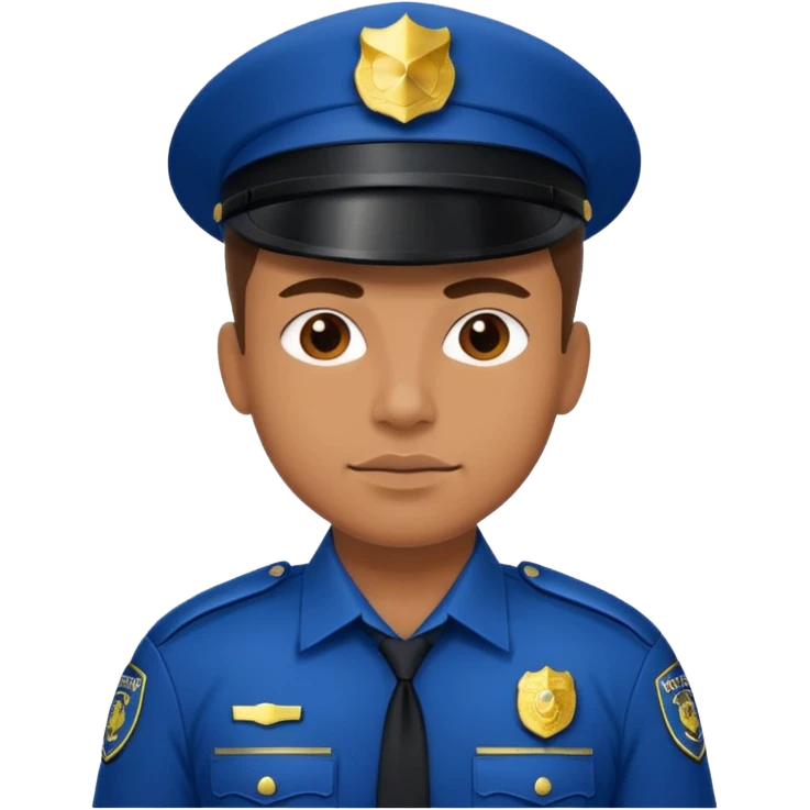 muscular police emoji