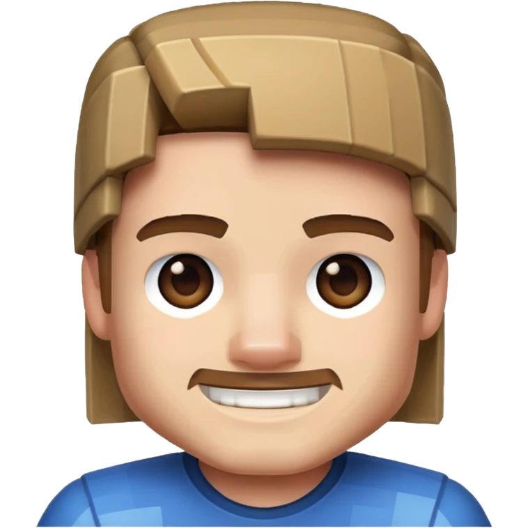 Make a minecraft Steve emoji emoji