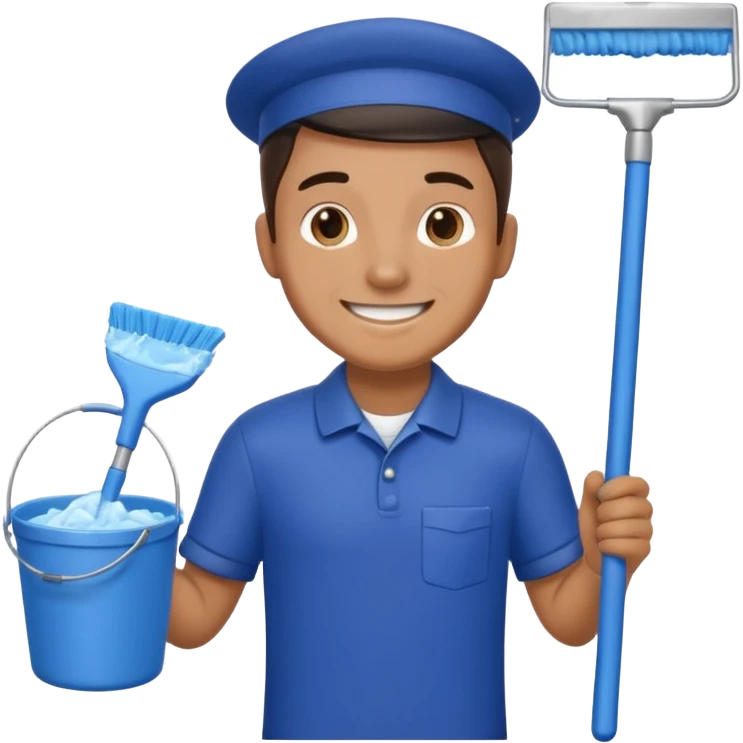 Window Cleaner man  emoji