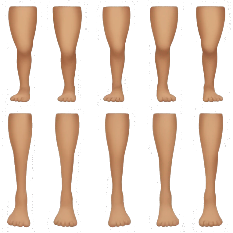 Brown legs and feet  emoji