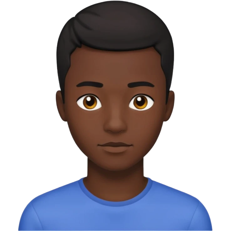 Black darkskin seventeen man   emoji