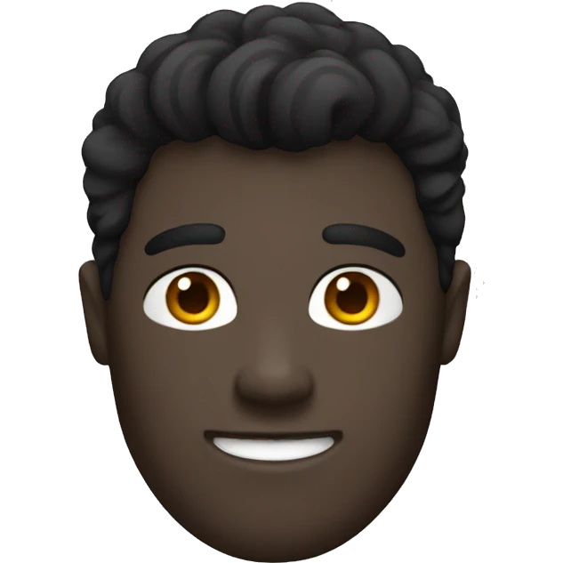 white black hair man whit mole emoji