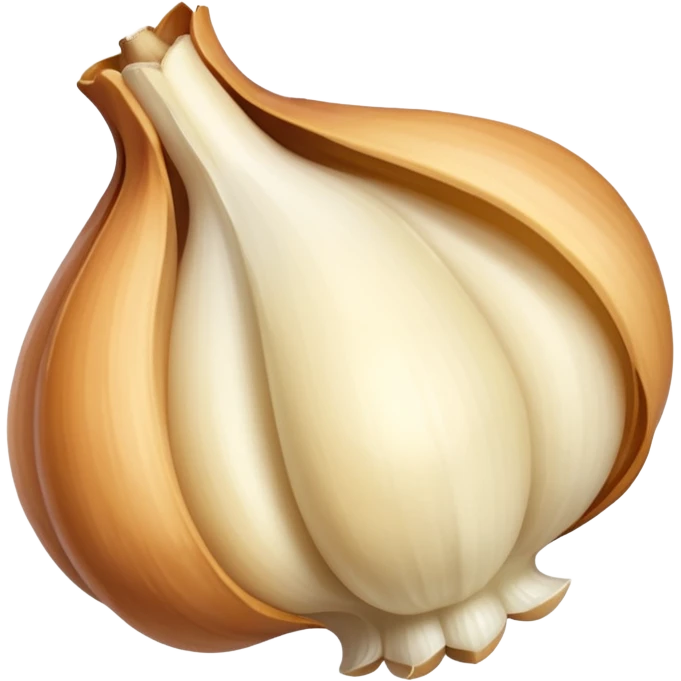 single peeled garlic clove  emoji