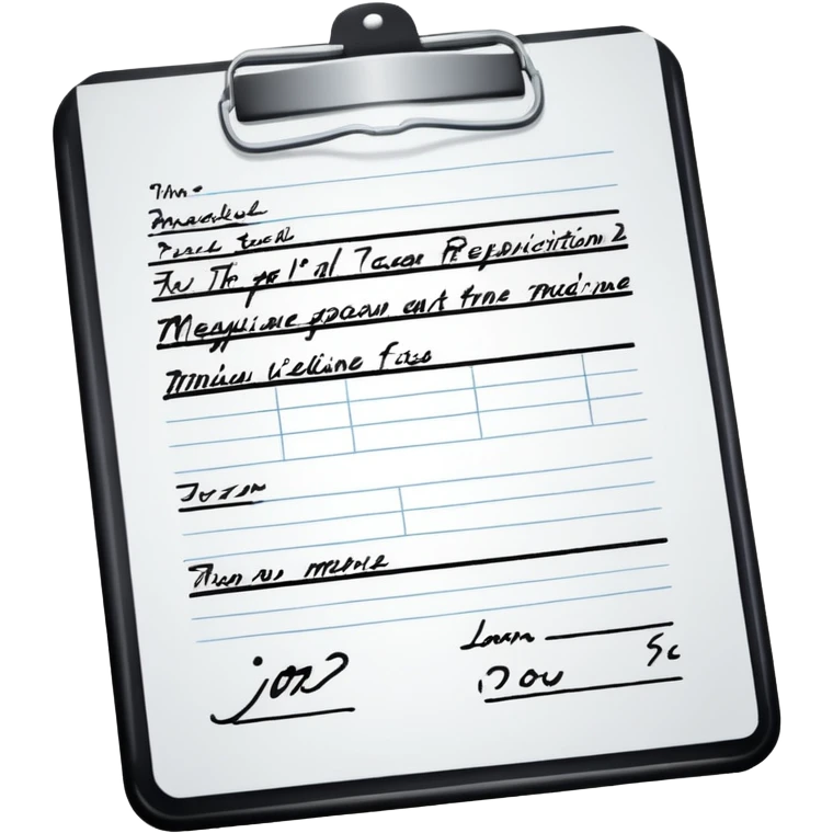 prescription for medicine emoji