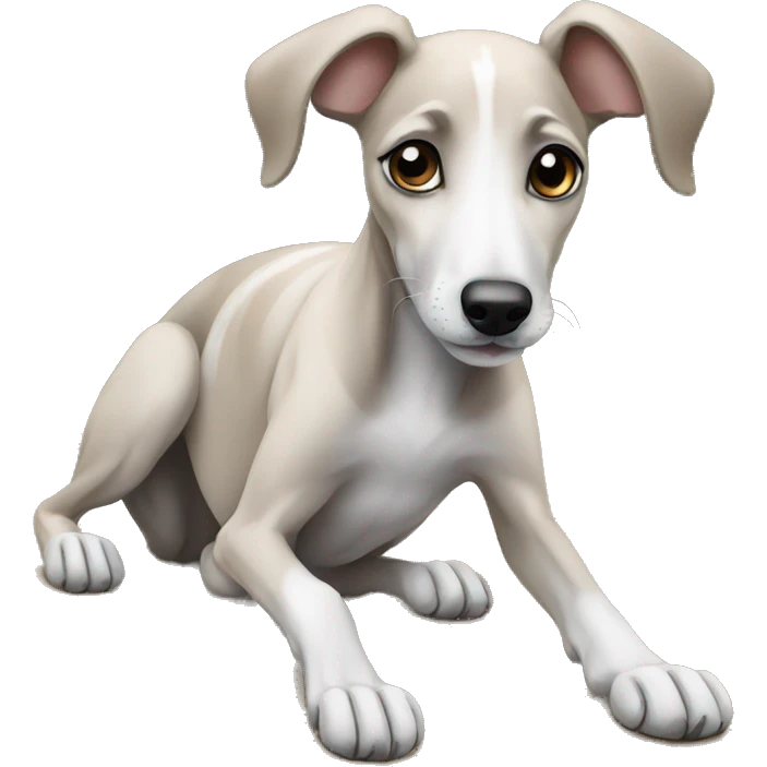 greyhound puppy  emoji