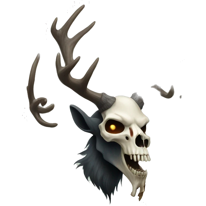 Wendigo with deer skull emoji