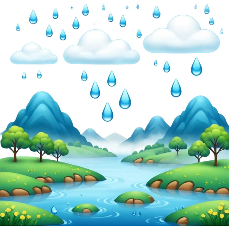 humid weather landskape imag humid more humid add draps falling emoji