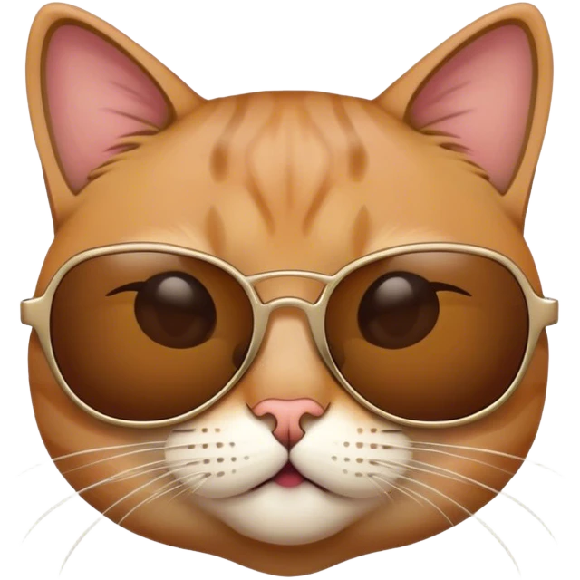 A cat with sunglass emoji