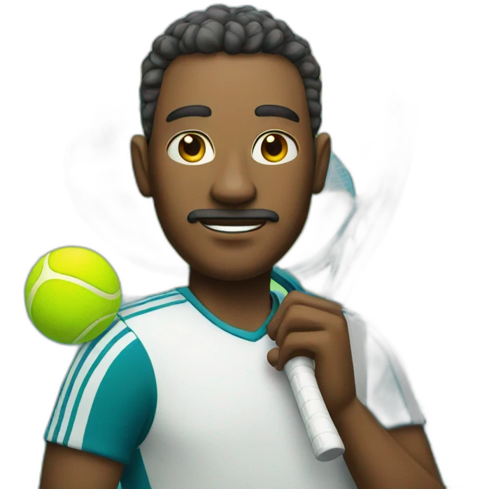a man playing tennis emoji