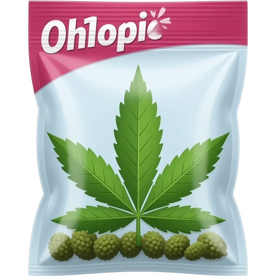 Ziploc bag of weed emoji