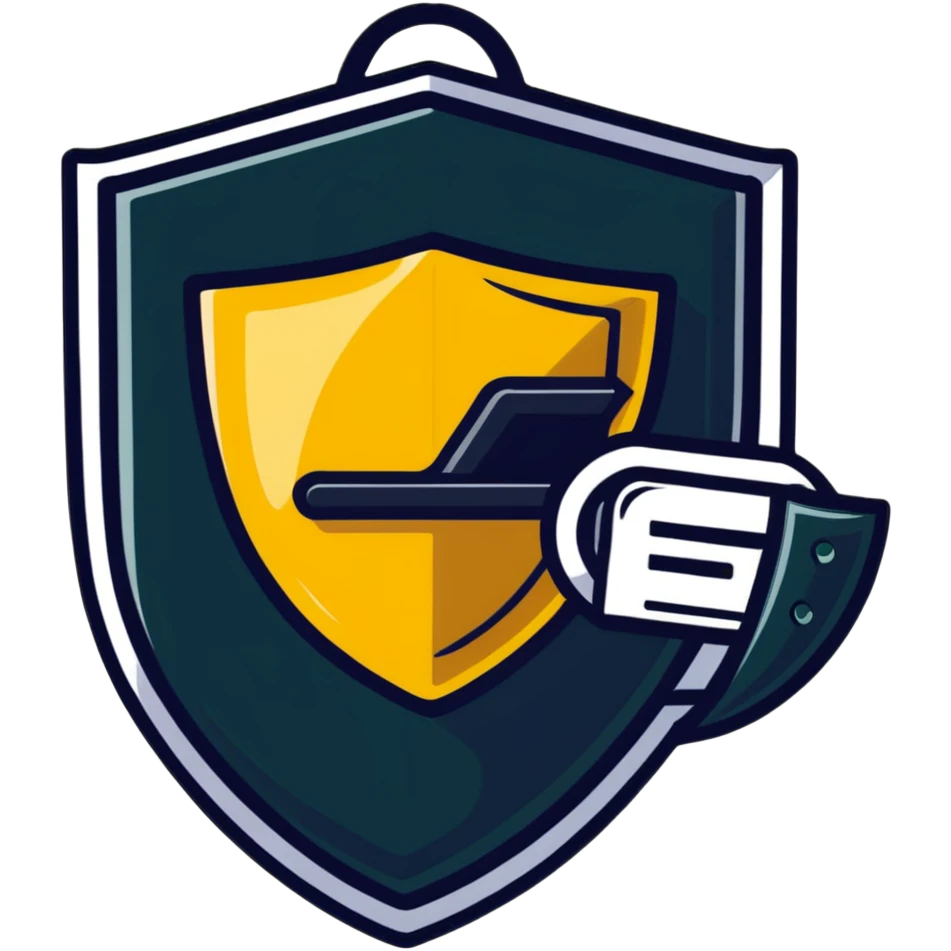 Password manager document with shield emoji