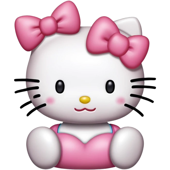hello kitty with sigh saying “happy birthday big booty juju” emoji