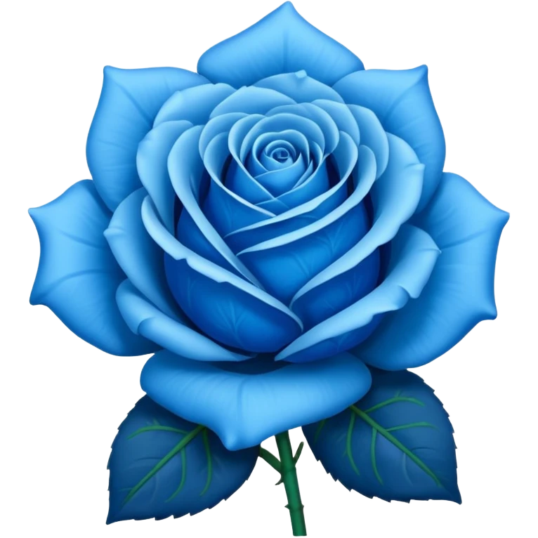 Simple blue rose emoji