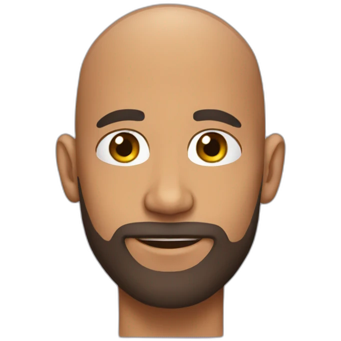 BALD MEB WITH Beard emoji