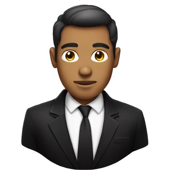 Men in black shirt emoji