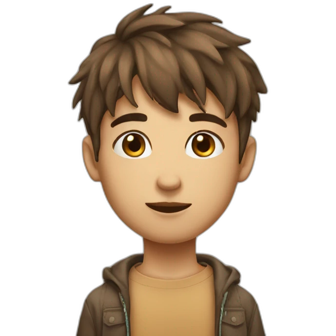 E-boy brun emoji