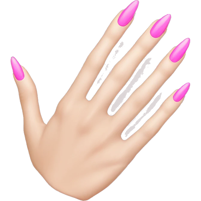 Pink nails emoji