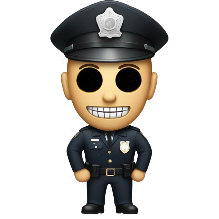 Cop as a skeleton  emoji