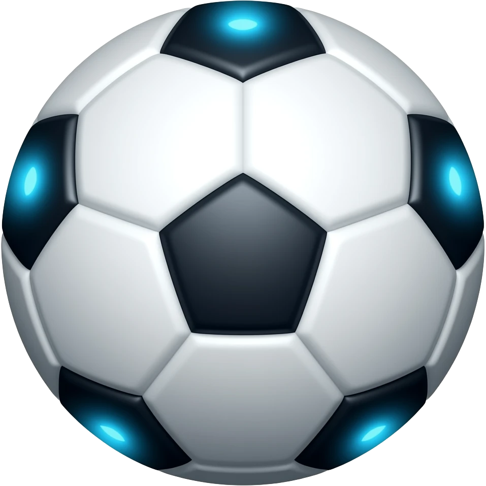 balon de futbol con luces emoji