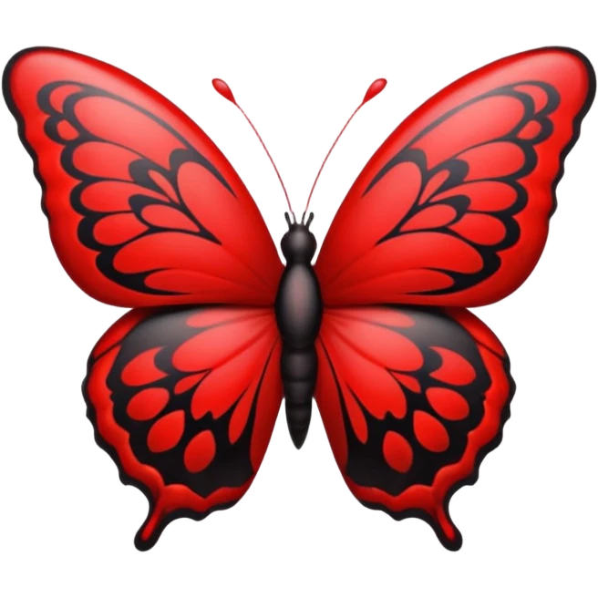 heart with a dark butterfly emoji