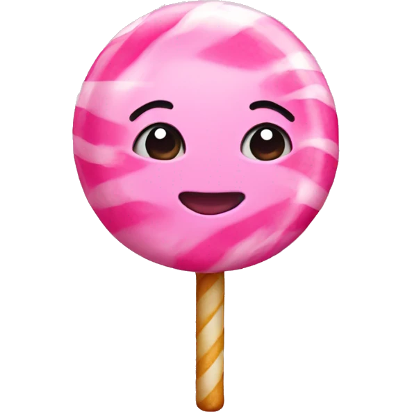 Pink candy emoji