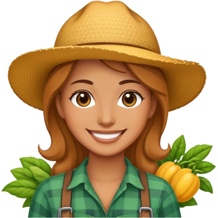 Agricultrice très contente emoji