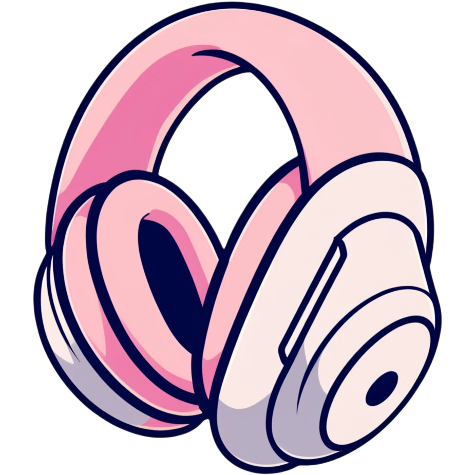 pink airpods max headphones emoji