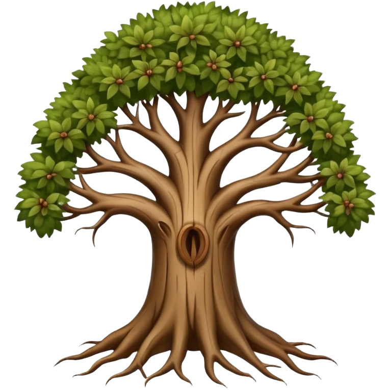 family tree with long roots emoji