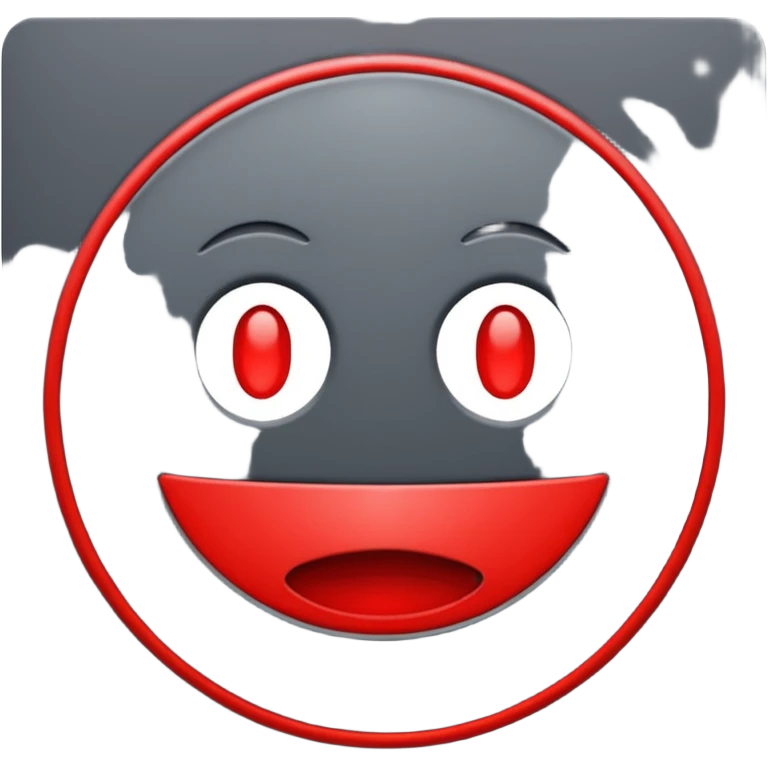 Create a font style for an FM radio station. Use dark gray and red colors. On one side, include a circle to fit the media outlet's logo. emoji