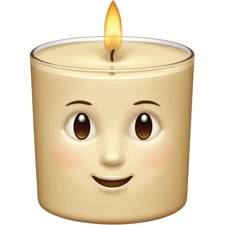 beige scented candle emoji