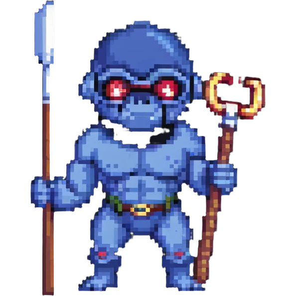 Cyclops with club emoji