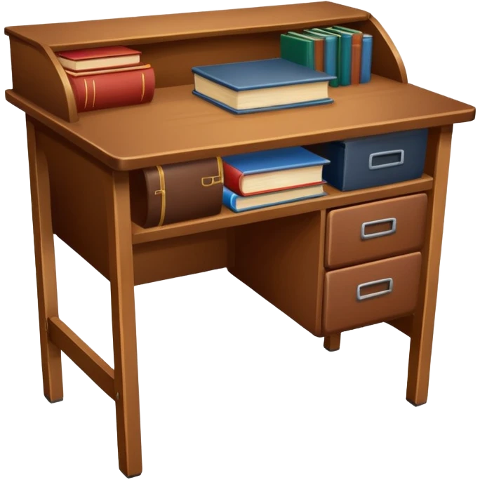 brown school desk emoji