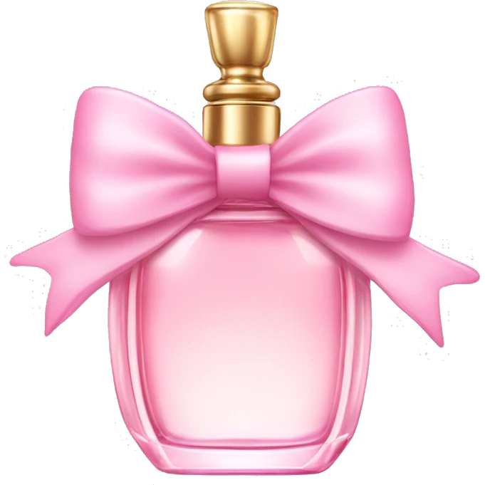 Fairy light pink perfume in bow emoji