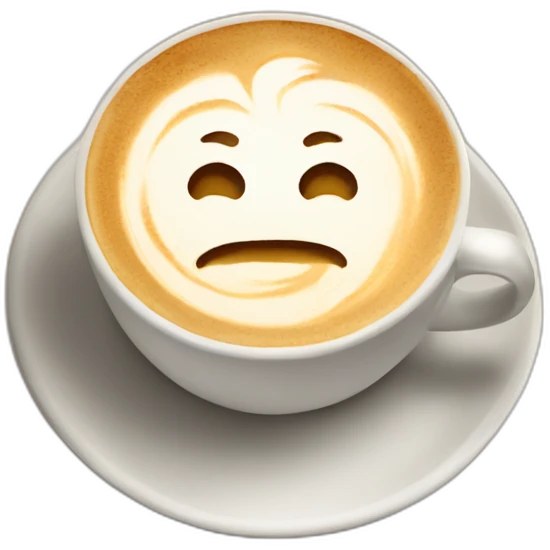 coffee cup latte art emoji