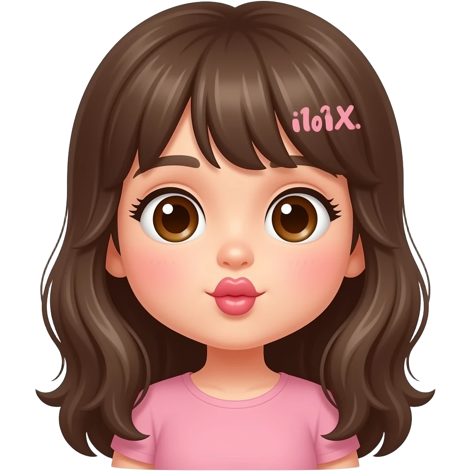 Good night sticker with cute girl 😗 emoji