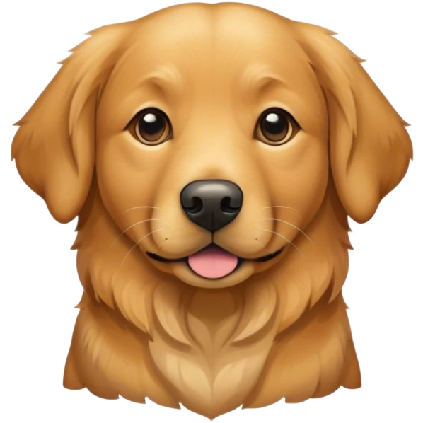 Brindle golden retriever  emoji