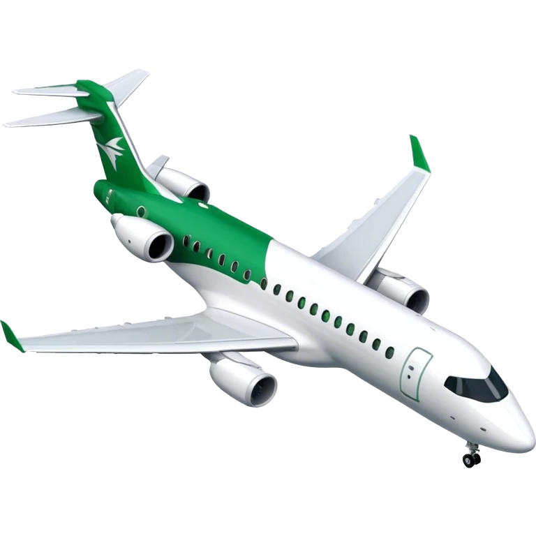 Embraer E-Jet - Embraer (Model Year: 2021) (Iconic colour: Green with white) emoji
