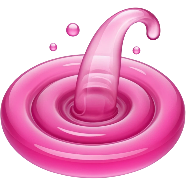 Pink liquid toulet emoji