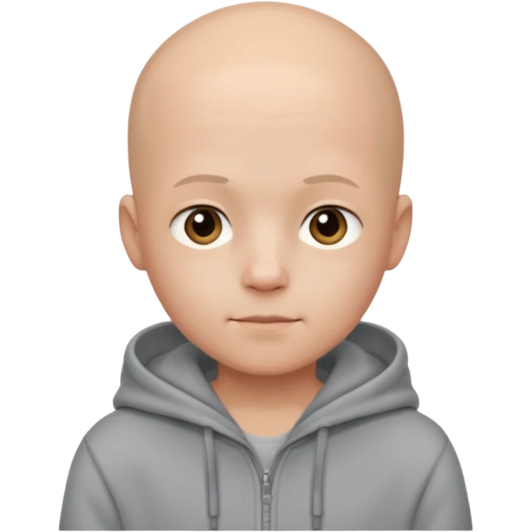 CUte bald boy in hoody emoji