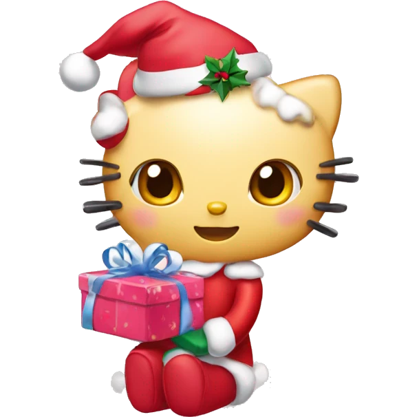 hello kitty christmas  emoji
