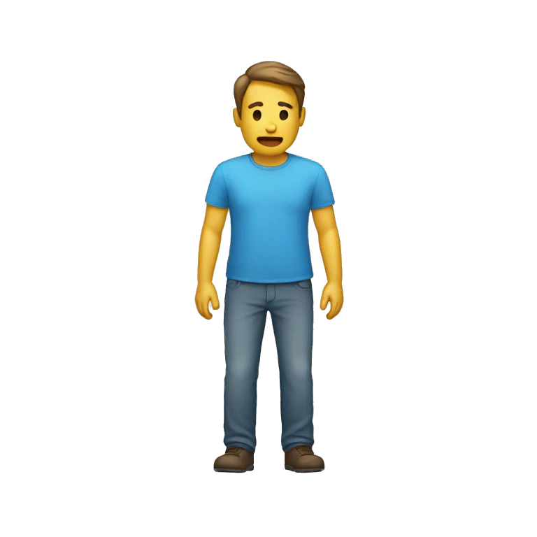 un homme qui pleure emoji