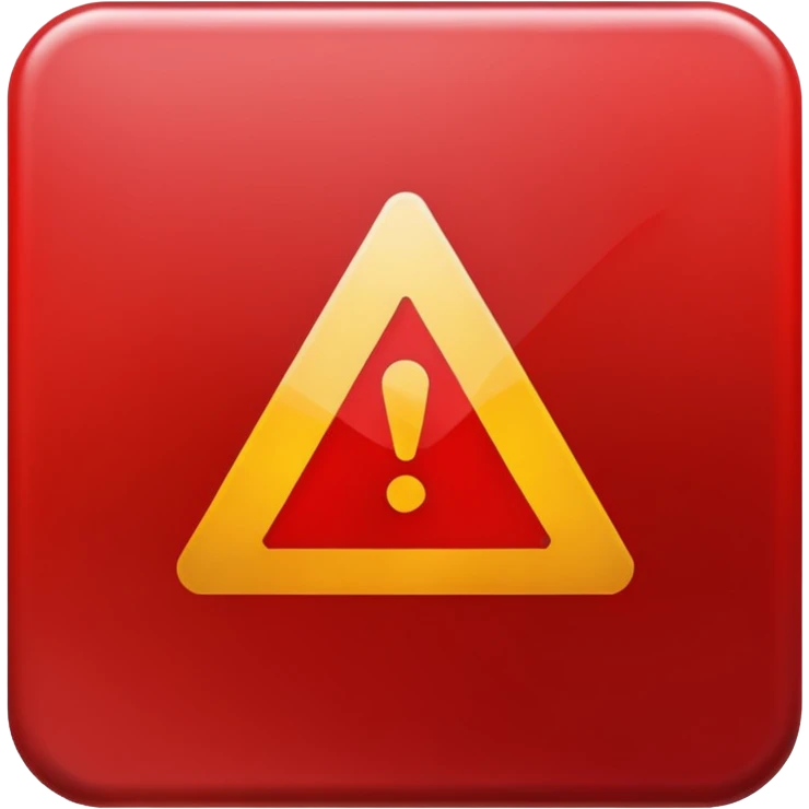 error sign emoji