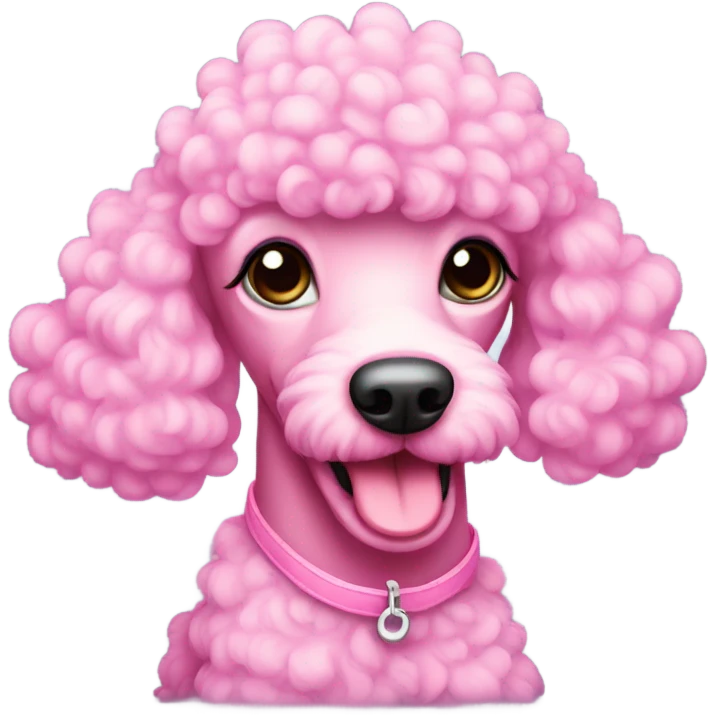 Pink poodle emoji