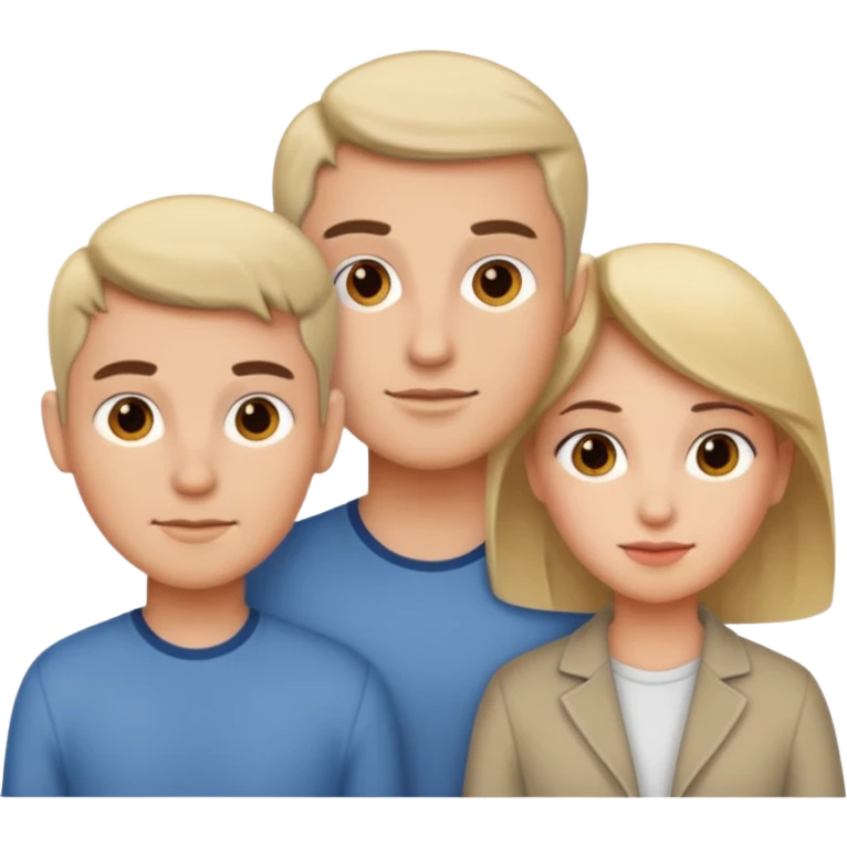 Threesome male male female  emoji