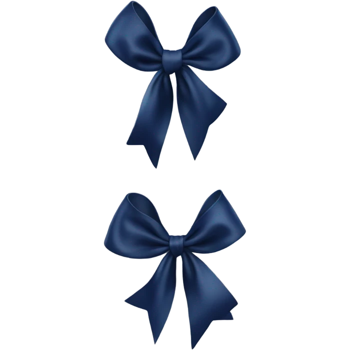 navy bow  emoji